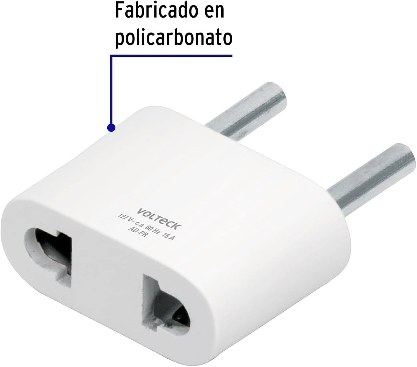 Adaptador de enchufe americano a europeo