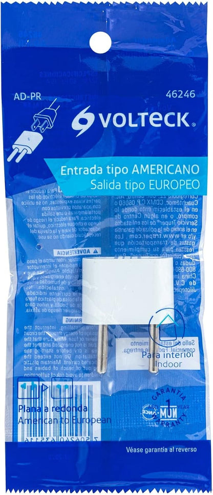 Adaptador de enchufe americano a europeo