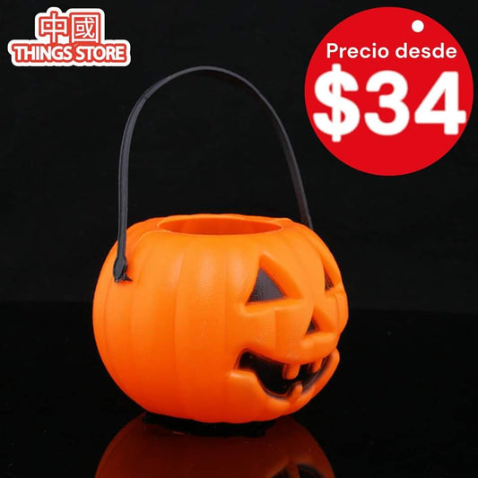 Calabaza con luz