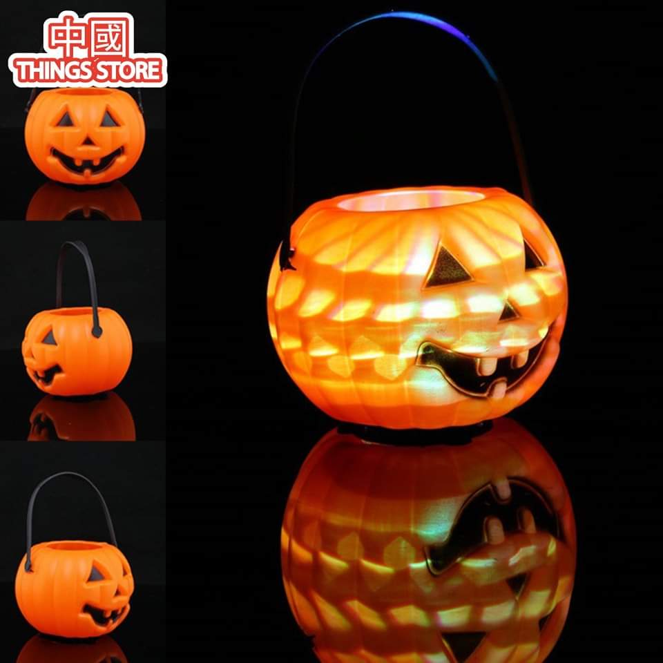 Calabaza con luz