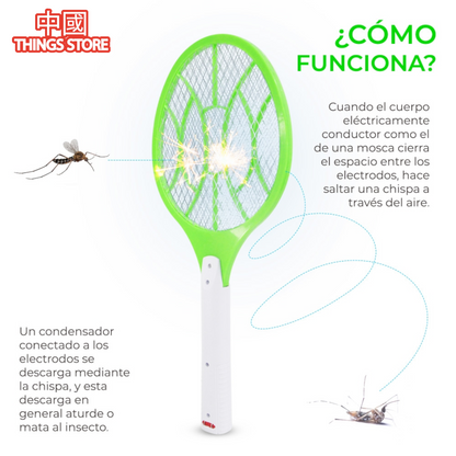 Raqueta mata mosquitos