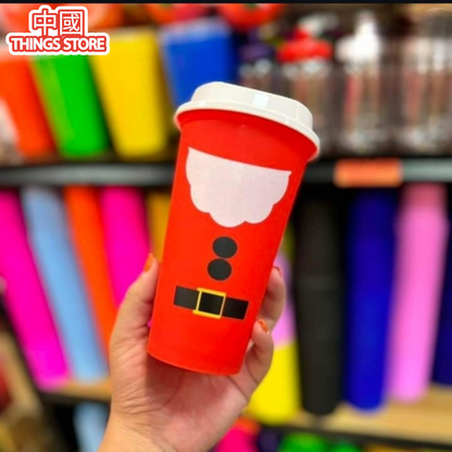 Vaso cafetero navideño